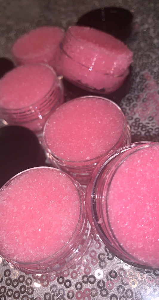 Watermelon Li[ Scrub is infused with natural oils, sugar and watermelon flavor.
